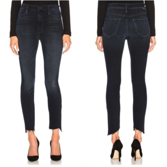 MOTHER Denim - Mother Denim The Stunner Zip Two Step Fray in Holding Hands Skinny Jeans 26 2